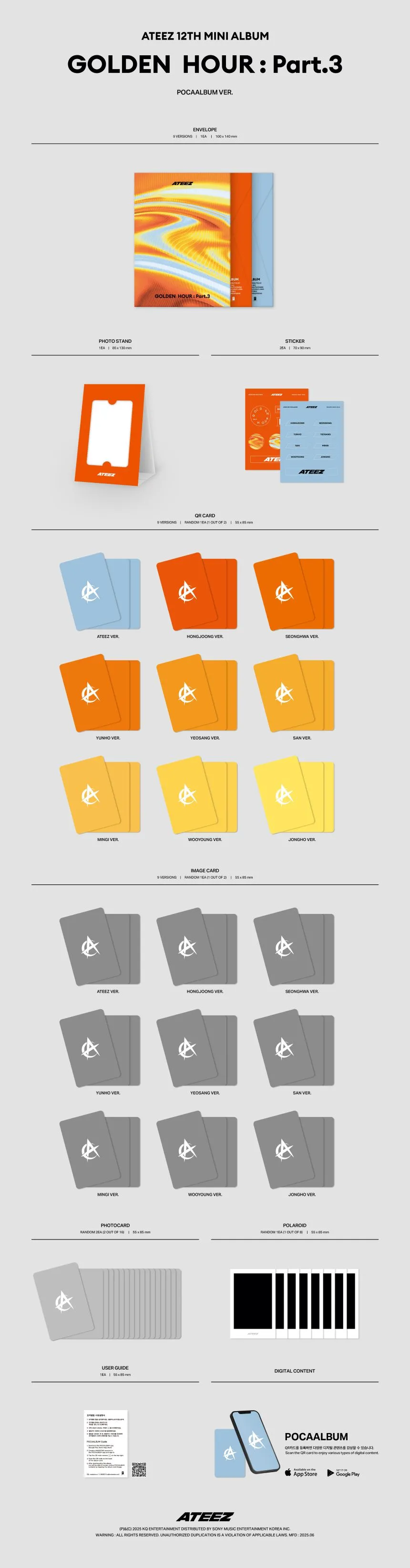 ATEEZ - GOLDEN HOUR : PART 3 (POCAALBUM Ver.)